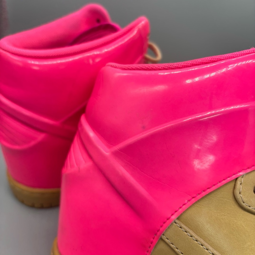 Nike Dunk‎ Sky-Hi Vachetta Tan Pink Flash Women’s Size 6.5 Hidden Wedge Sneakers - Picture 8 of 14